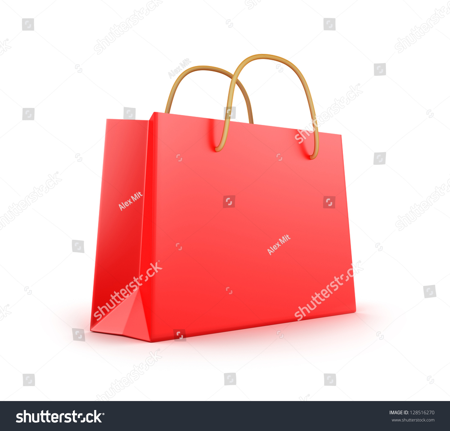 red shopping bag