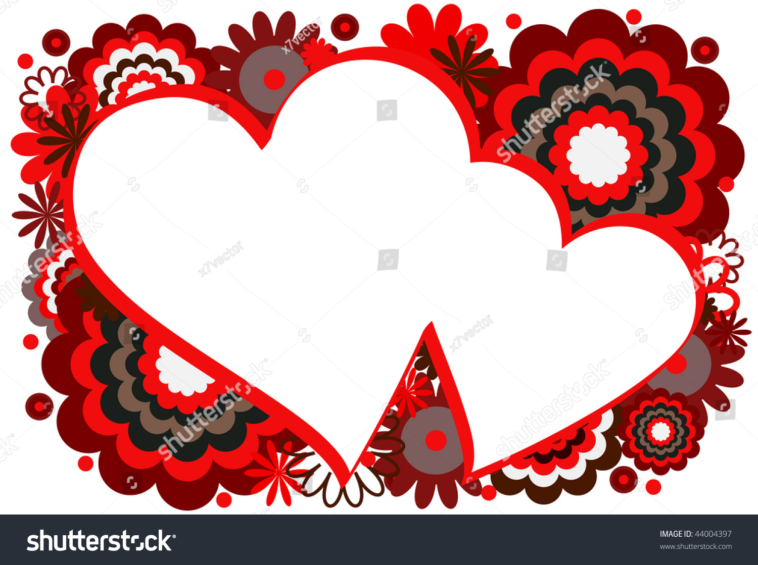 red heart frame stock photo 44004397 shutterstock picture frames with hearts