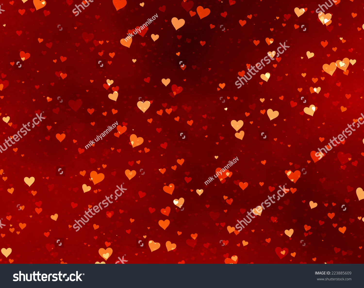 Red Hearts Backgrounds Valentines Day Love Stock Illustration 223885609 Shutterstock 6459