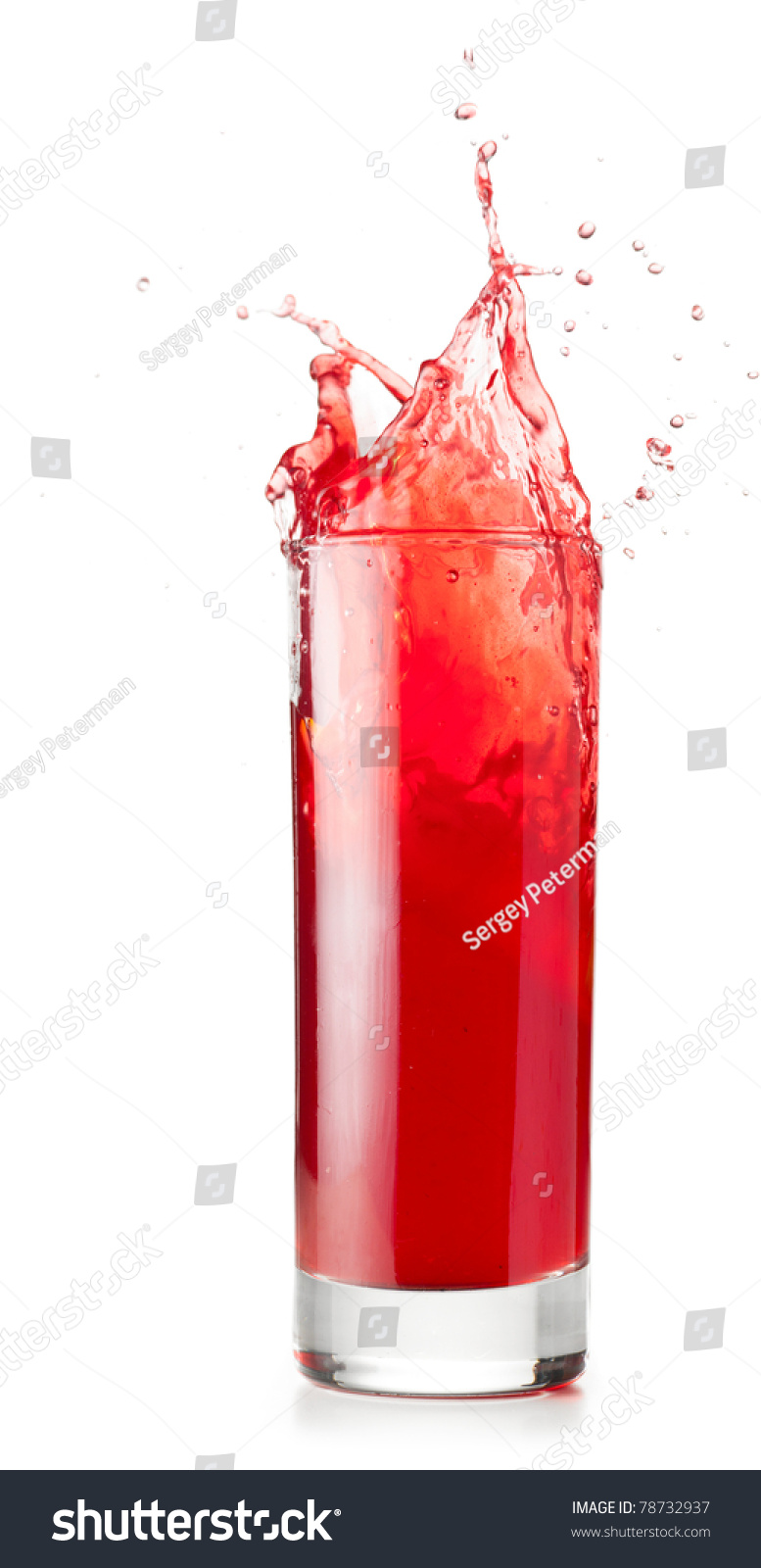 Red Liquid Splashing Glass Cut Out Stock Photo 78732937 - Shutterstock