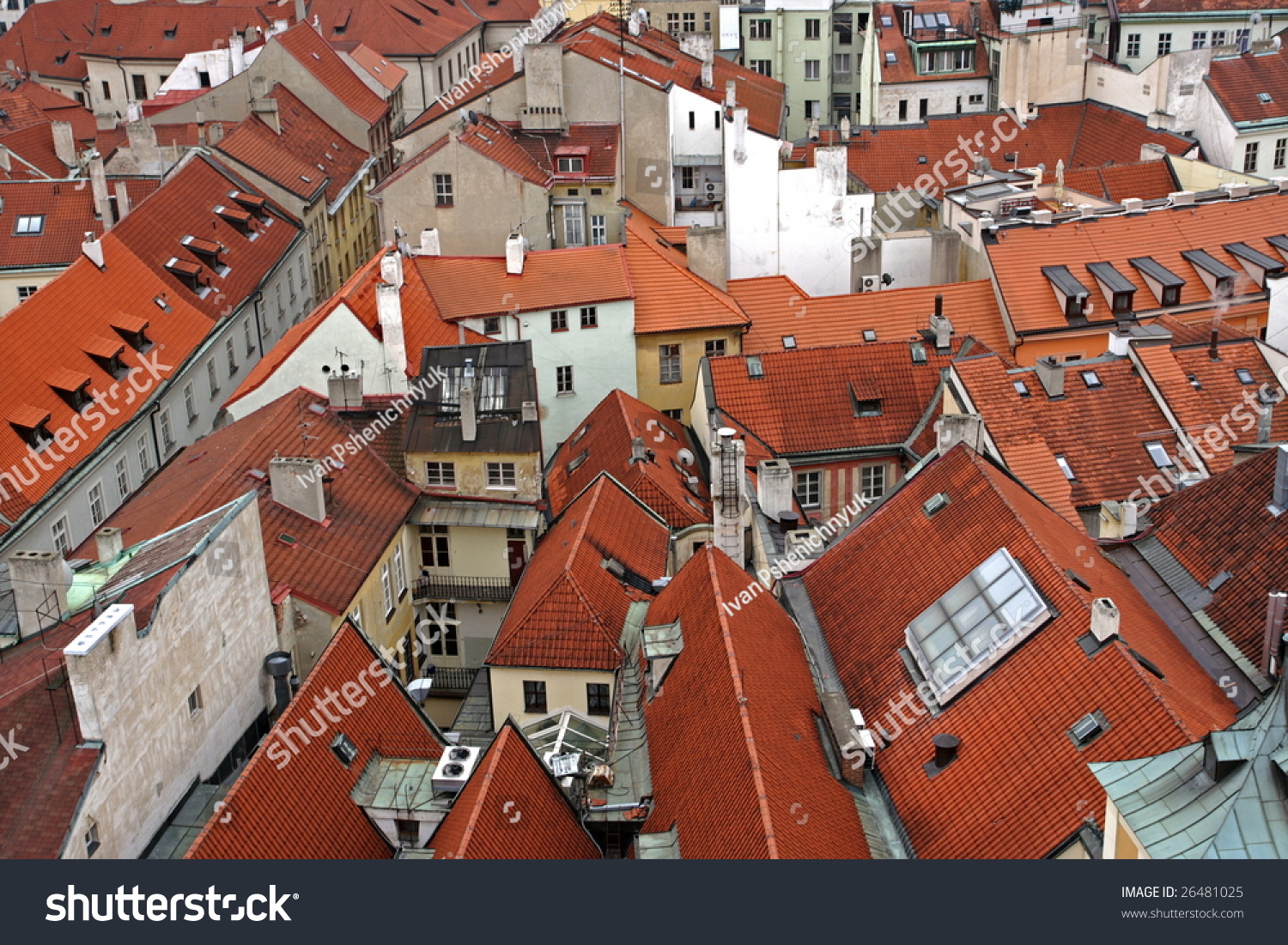 Roofs Of An European City Stock Photo 26481025 Roofs Of An European City Stock Photo 26481025