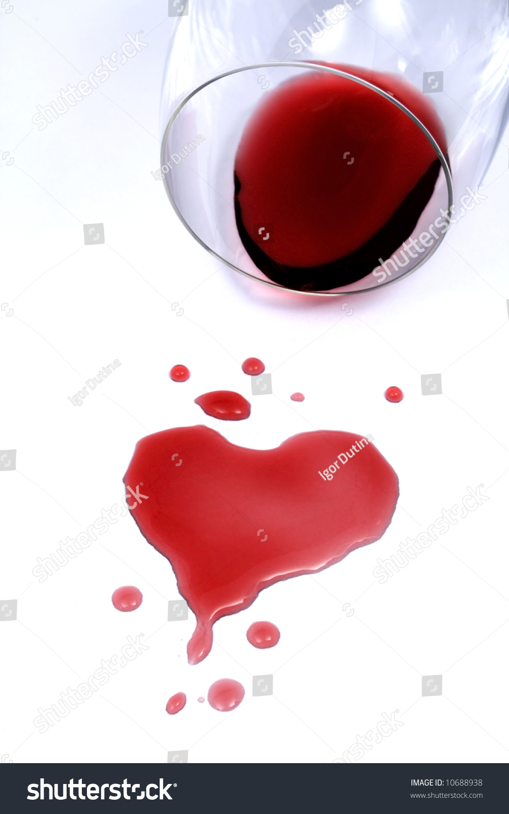 spilled red wine on white shirt