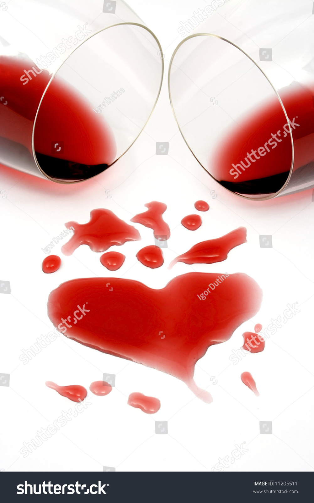 spilled red wine on white shirt