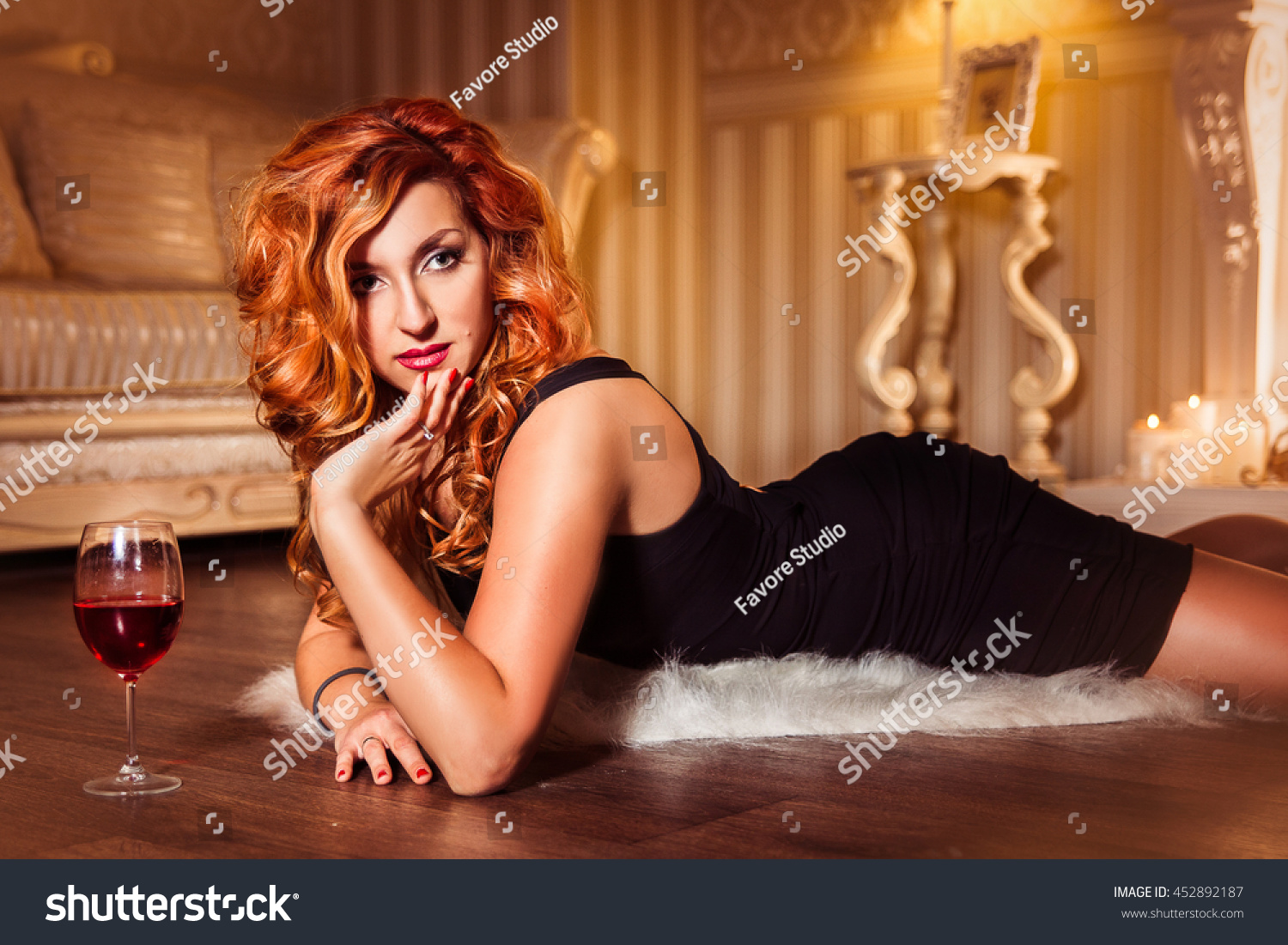 Redhead red wine Free pic spunk
