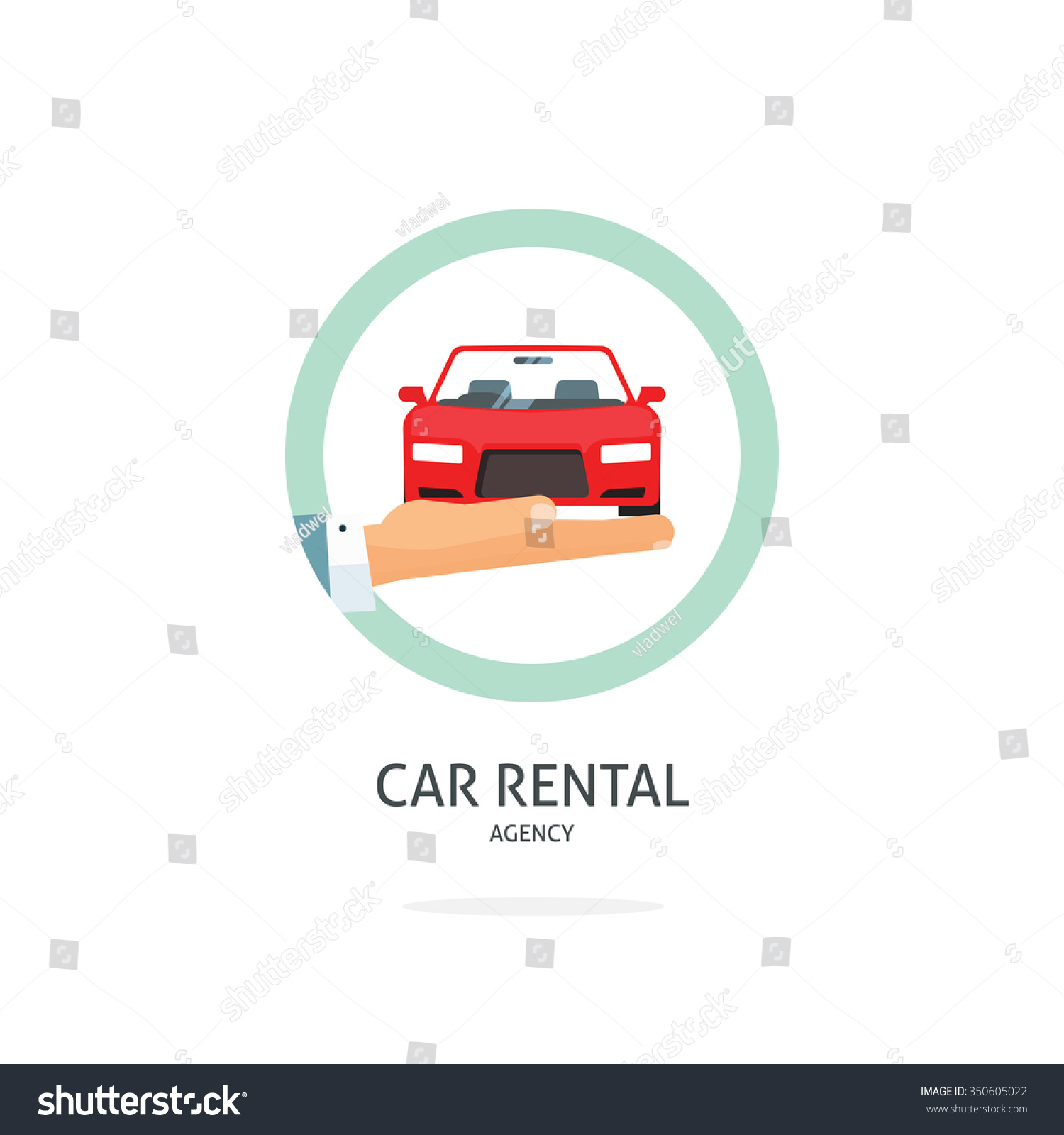 Rent Car Agency Logo