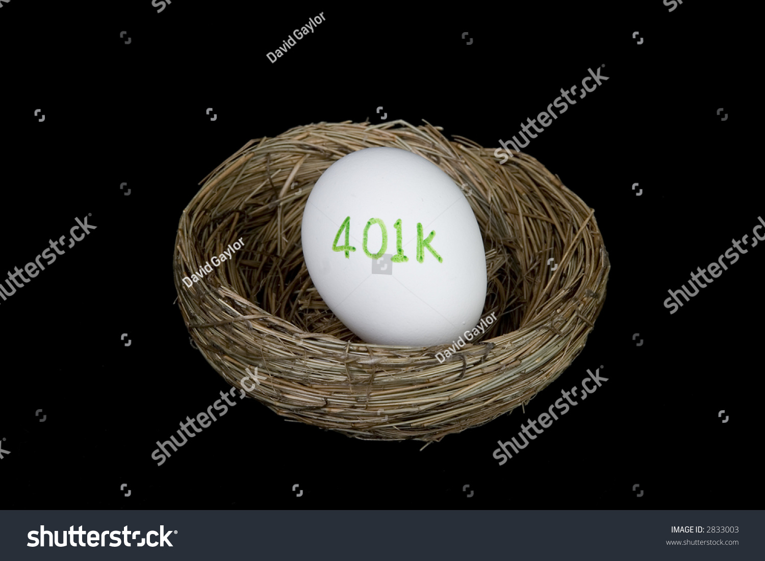 Retirement 401k Nest Egg Stock Photo 2833003 Shutterstock