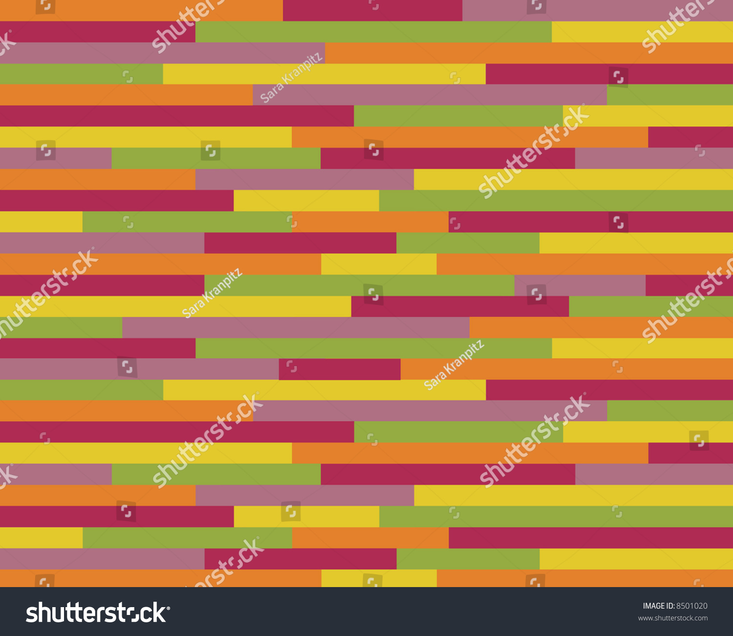 Cute multi colored horizontal striped pattern Vector Image