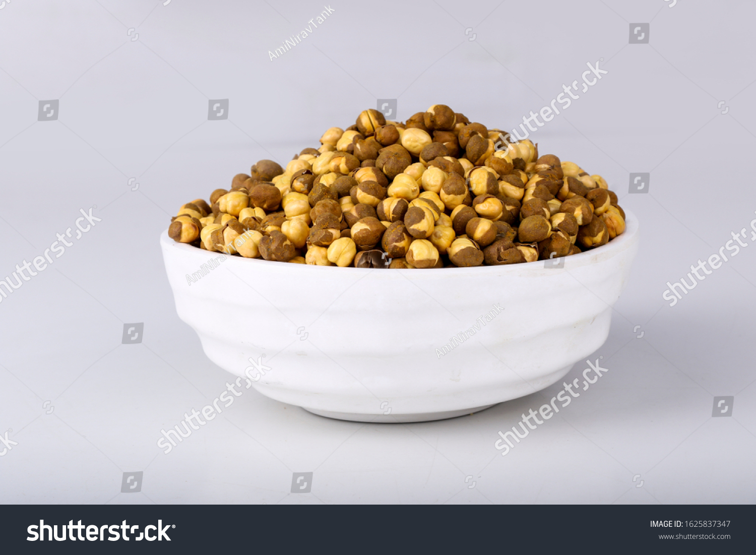 Rich Traditional Crunchy Roasted Chana Masala Stock Photo