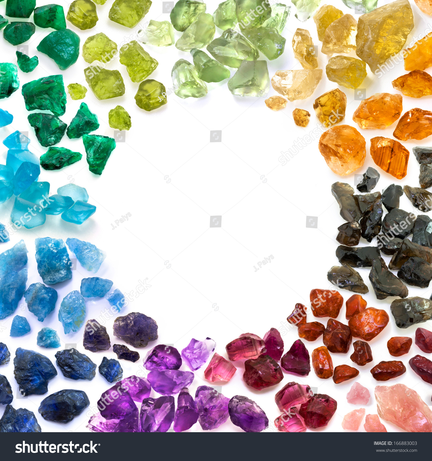 Rich Variety Of Colorful Natural Gems Stock Photo 166883003 Shutterstock