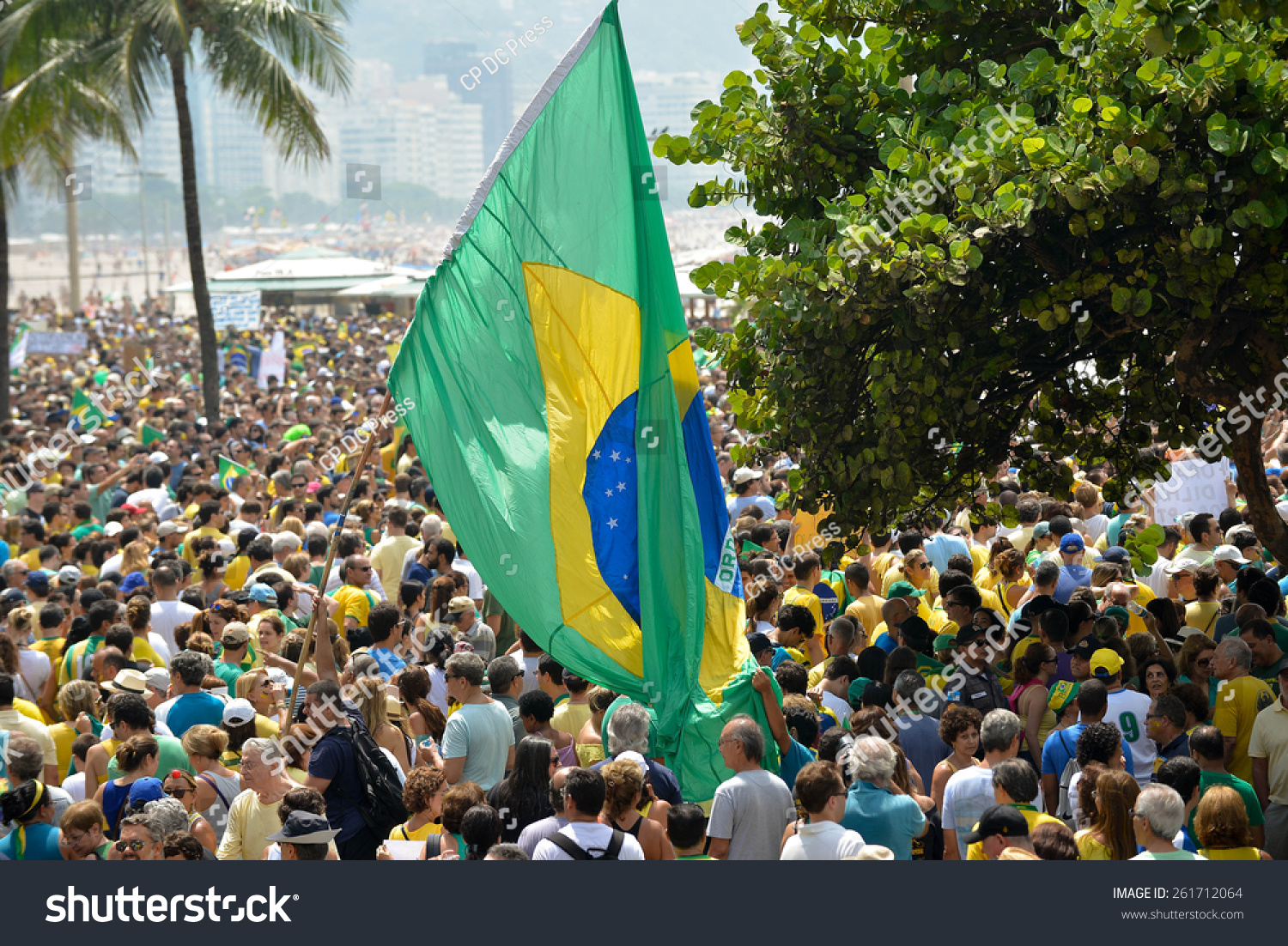 Rio De Janeiro Brazil March 15 2015 Brazilians Take The Street Of