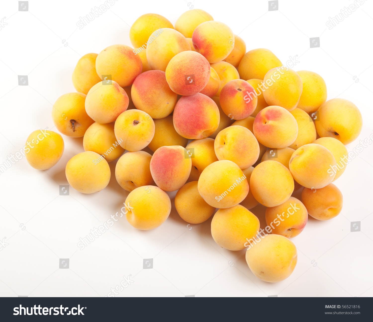 Ripe Fruits Of Ume (Prunus Mume Or Japanese Apricot) Stock Photo