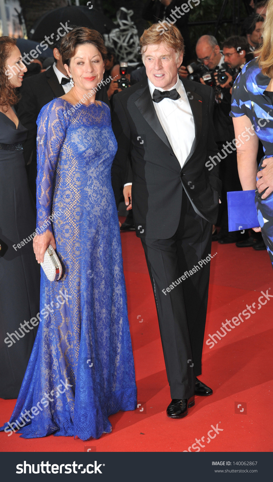 Robert Redford Wife Sibylle Szaggars Gala Stock Photo 140062867 ...