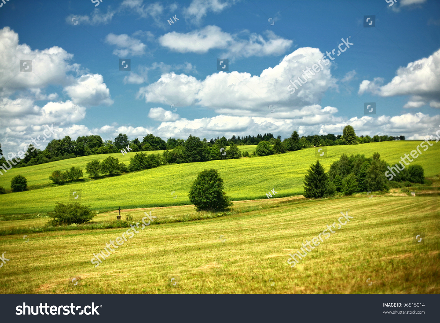 Rolling Hills Czech Republic Stock Photo 96515014 : Shutterstock 