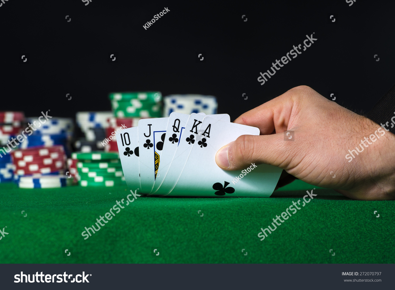 Odds of a royal flush in poker
