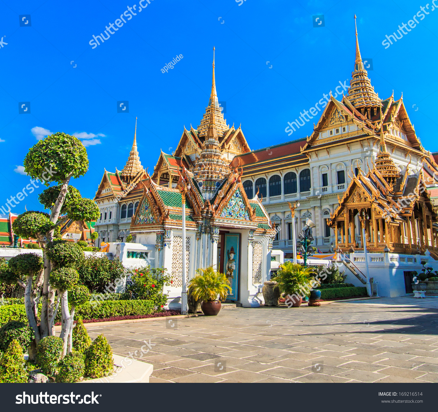 Royal Grand Palace Bangkok Asia Thailand Stock Photo 169216514