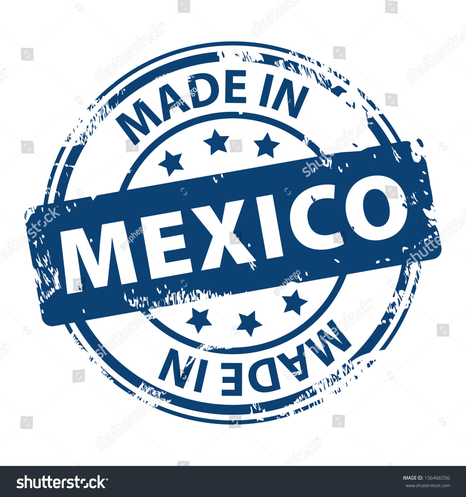 Rubber Stamp Text Made Mexico Icon Stock Illustration Shutterstock