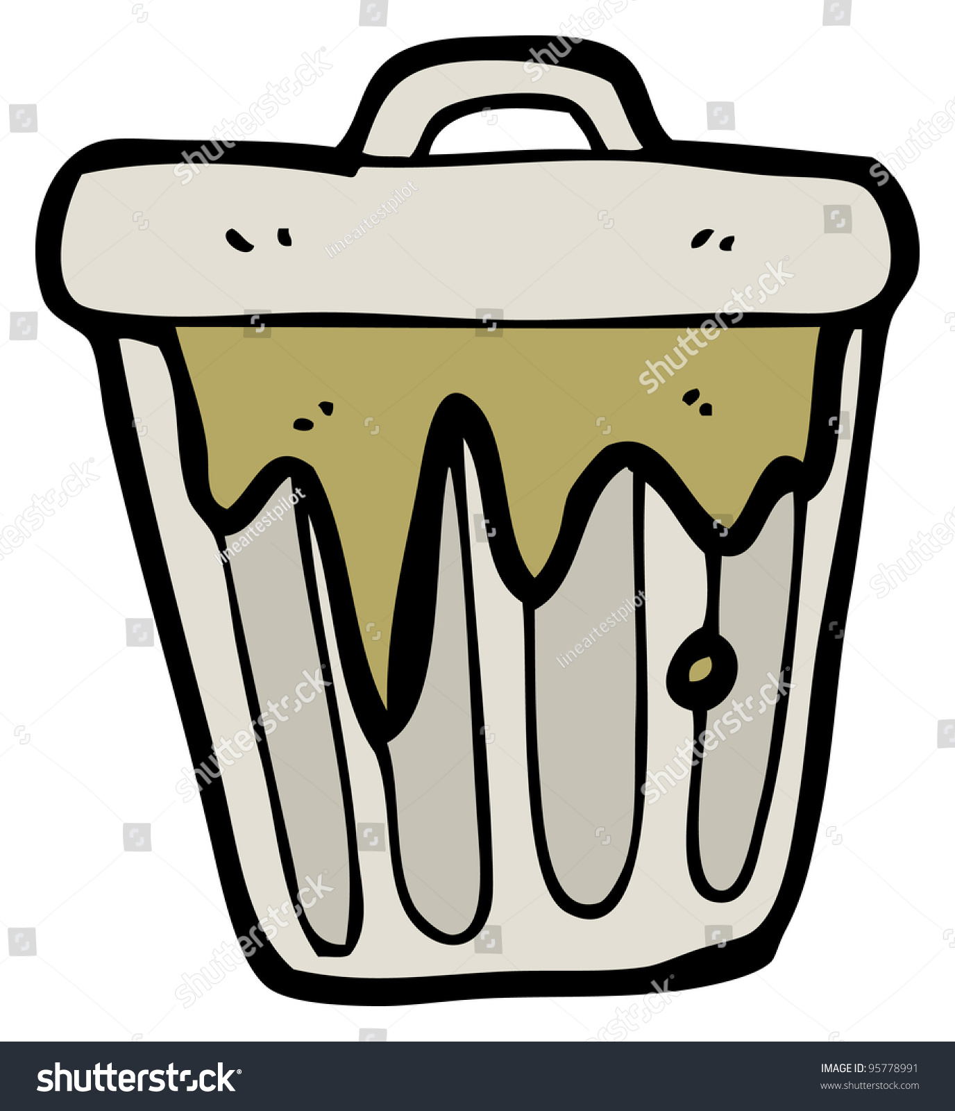 Rubbish Bin Cartoon Stock Photo 95778991 : Shutterstock