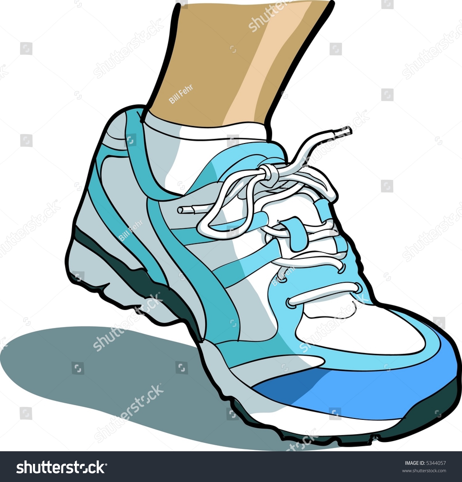 Running Shoe Stock Illustration 5344057 - Shutterstock