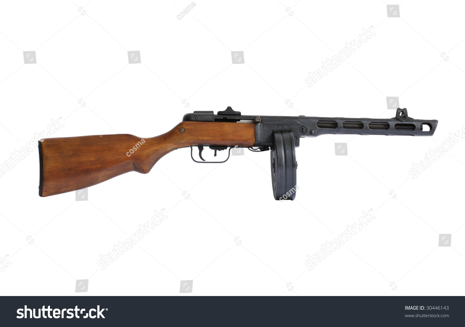 Russian Submachine Gun World War Ii Stock Photo 30446143 Shutterstock
