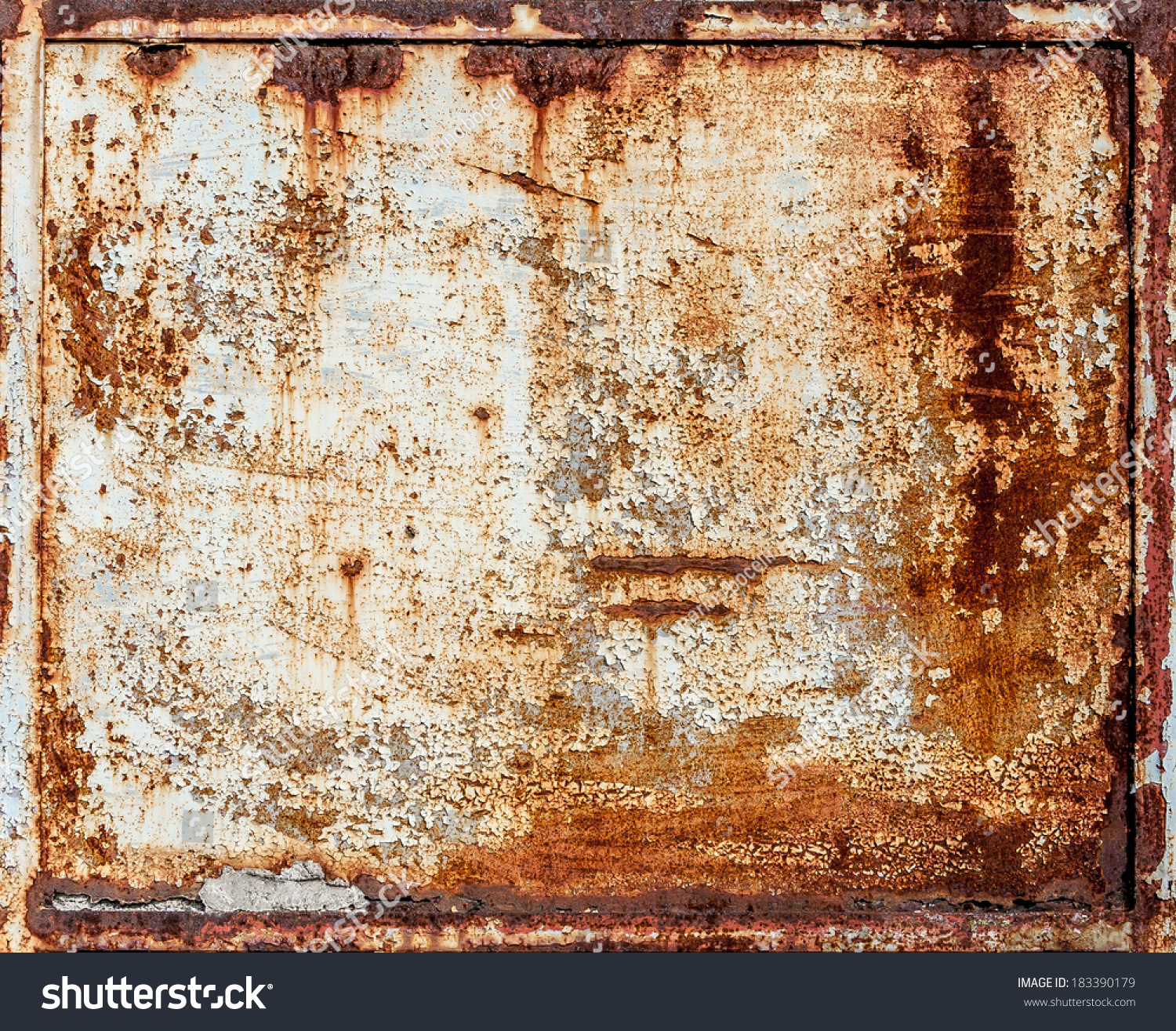 Rusty Metal Panel Stock Photo 183390179 : Shutterstock