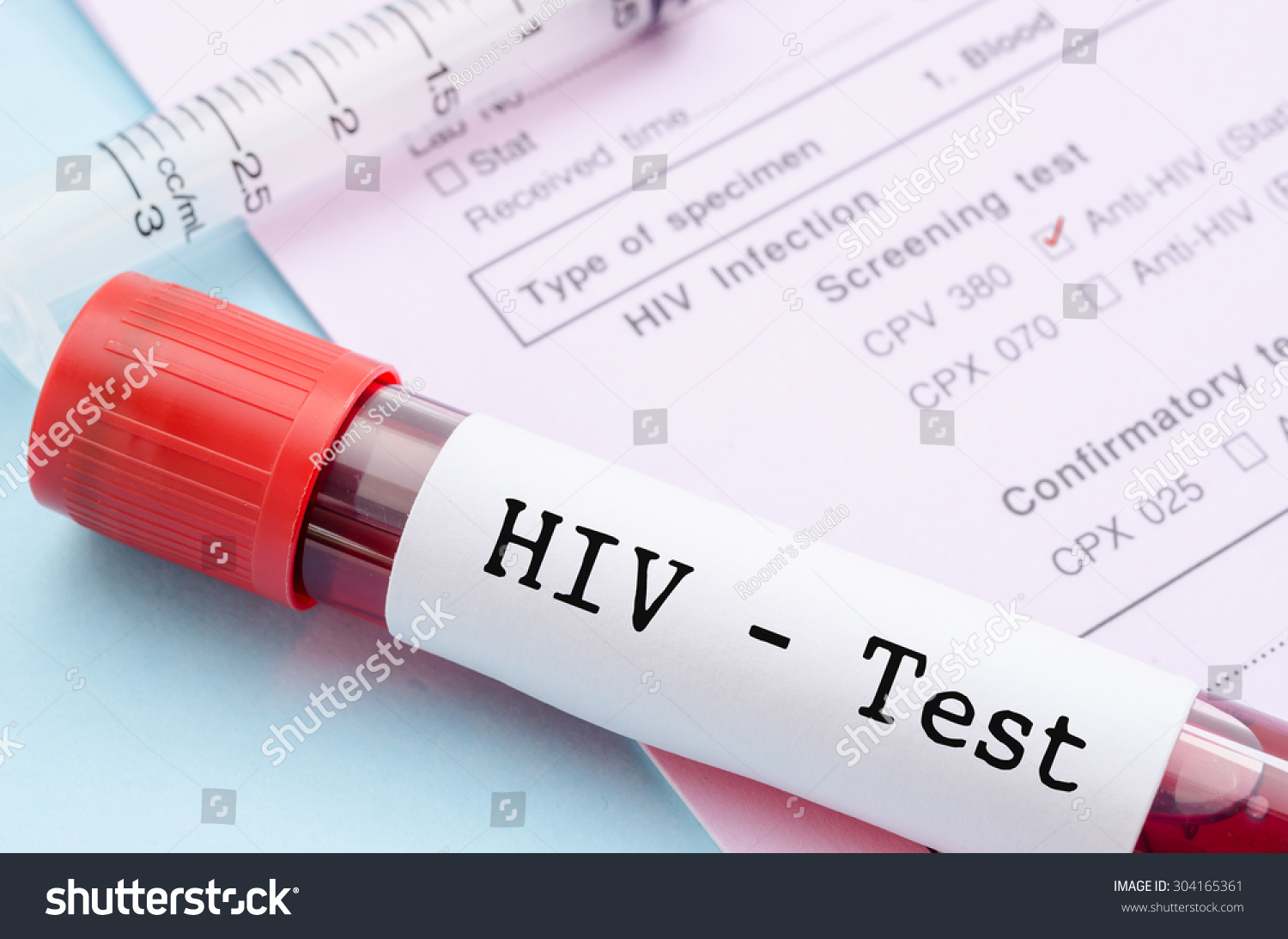 Sample Blood Collection Tube Hiv Test Stock Photo Shutterstock