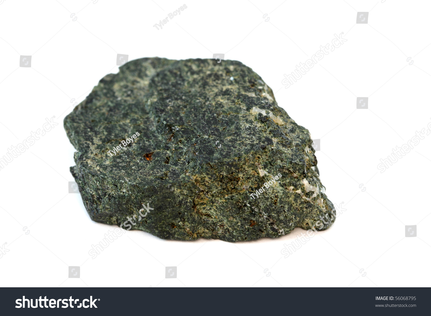 Sample Of The Mineral Pyroxene Stock Photo 56068795 Shutterstock