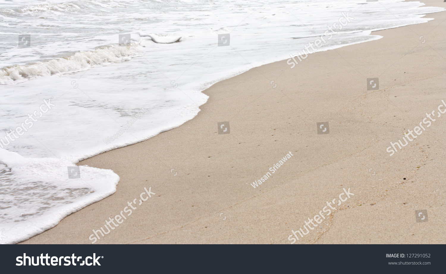 Sand Beach Water Background Stock Photo 127291052 : Shutterstock