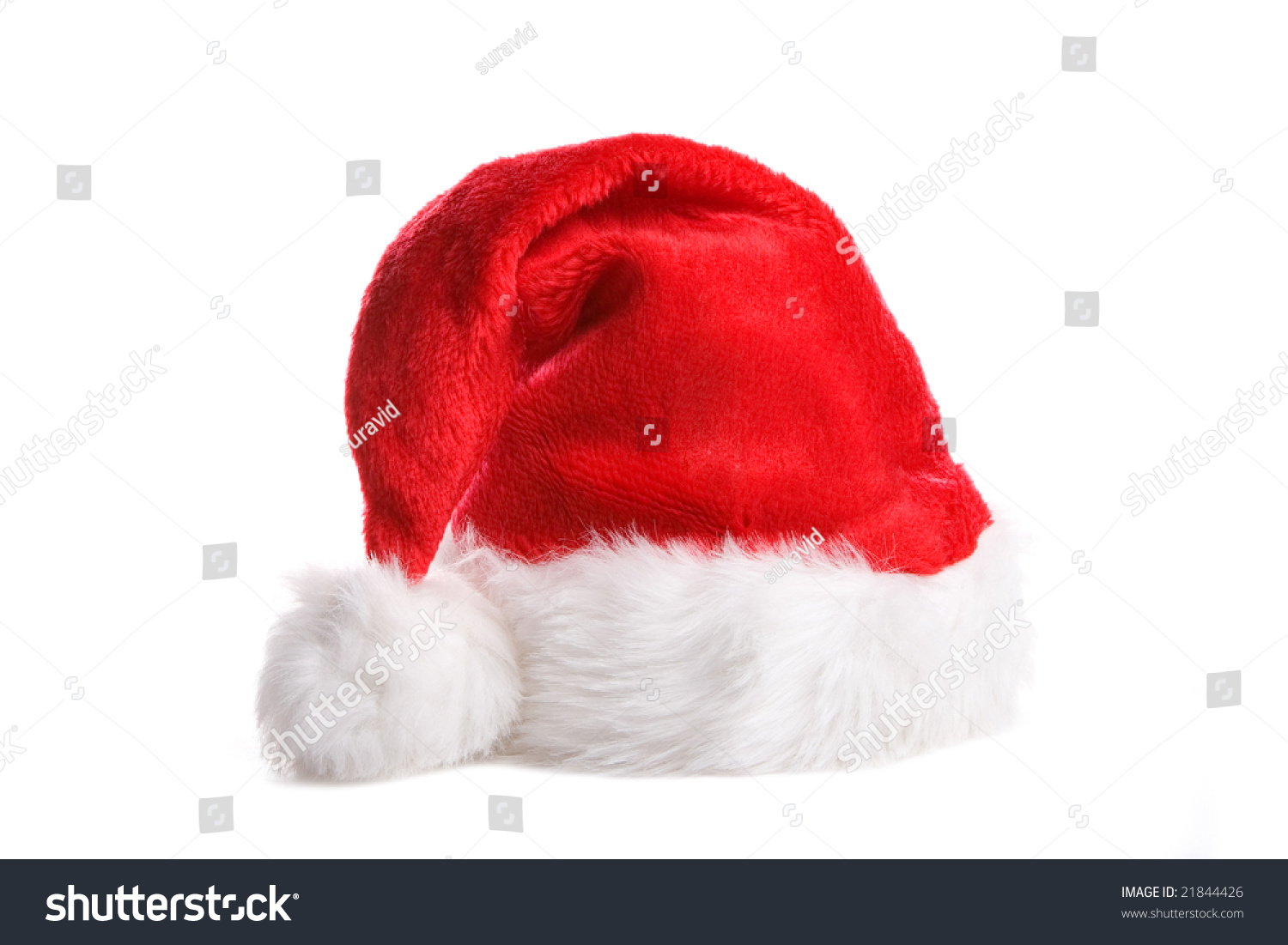 Santa Hat Isolated In White Background Stock Photo 21844426 : Shutterstock