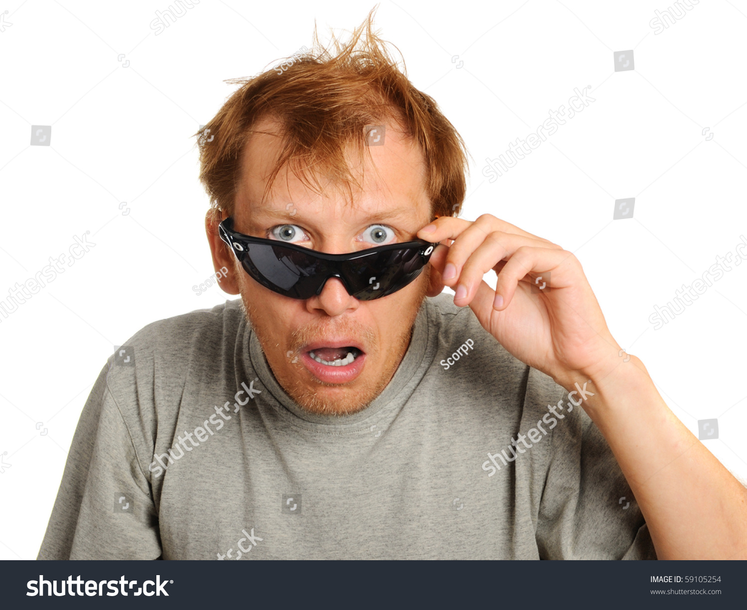 Scream Of Shocked And Scared Young Man Stock Photo 59105254 Shutterstock