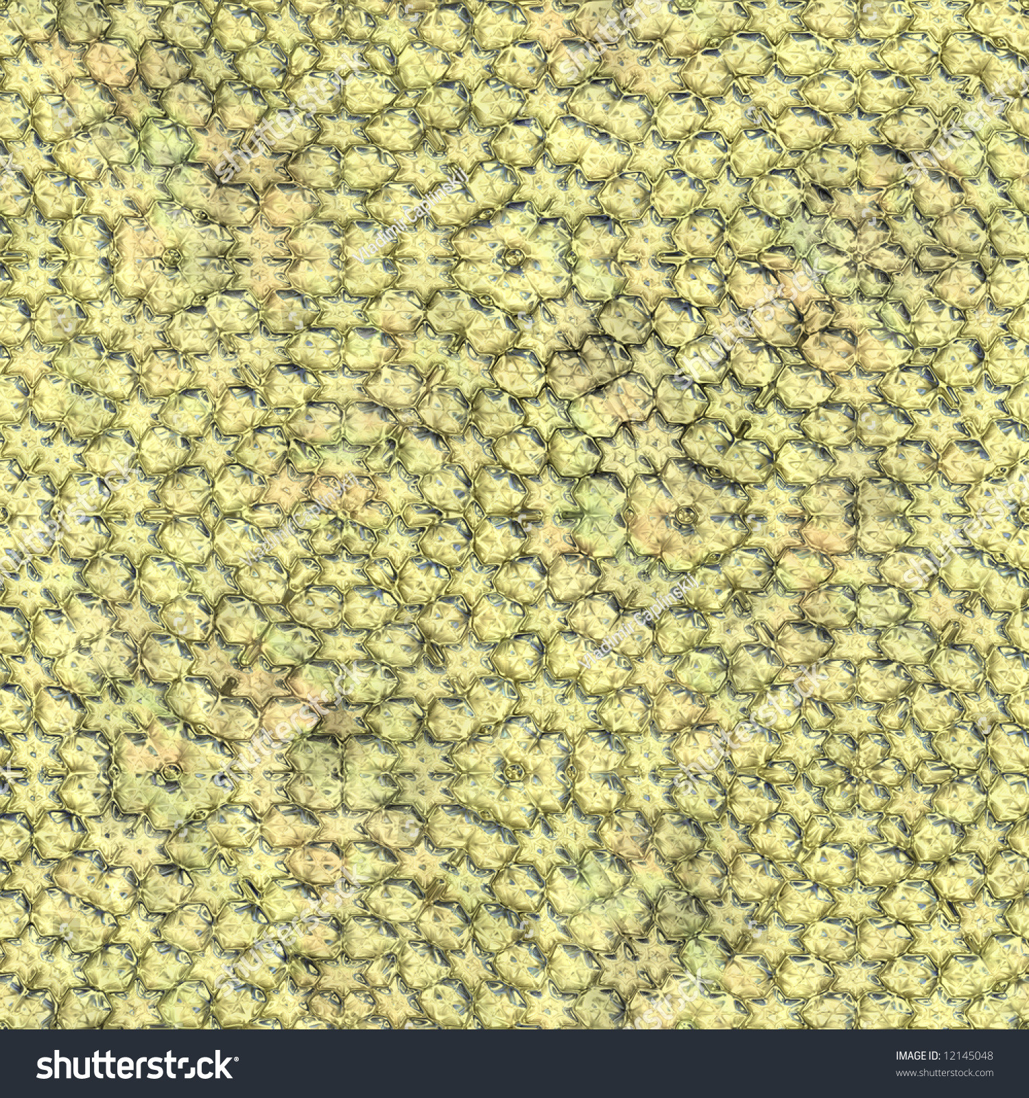 Seamless Gold Leaf Pattern. Texture For Background (Wallpaper) Stock