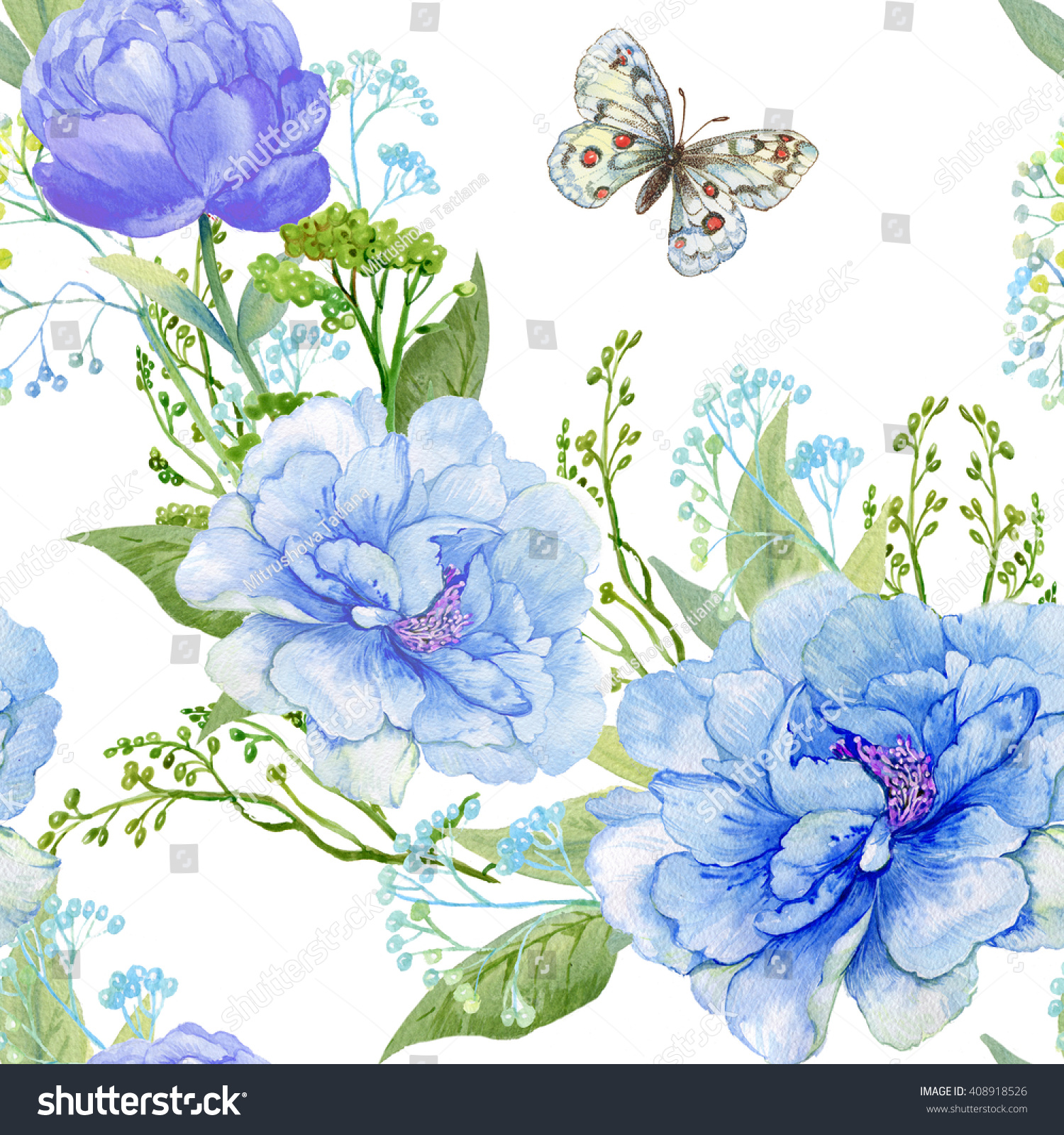 seamless pattern beautiful colors and the butterfly.pattern for fabric Wallpaper.drawing hands watercolor seamless pattern beautiful colors and the butterfly.pattern for fabric Wallpaper.drawing hands watercolor