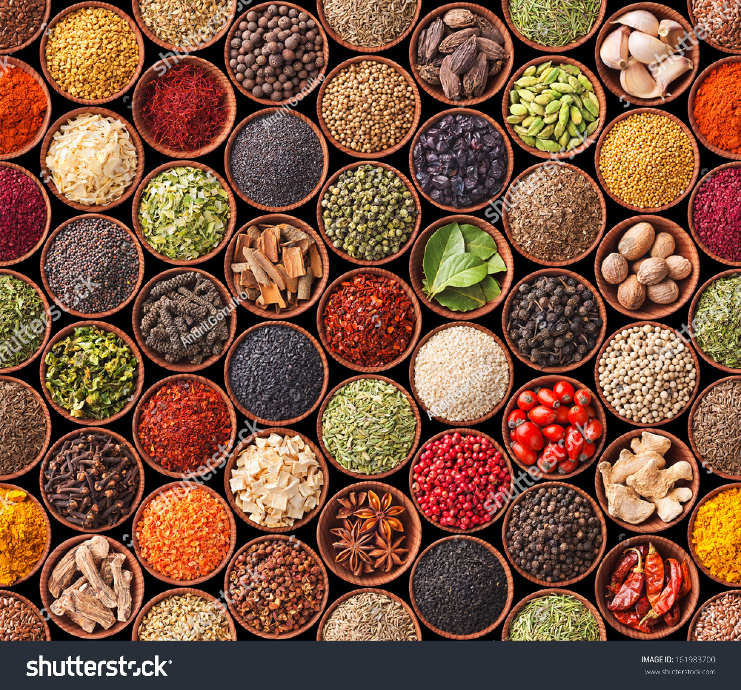 Seamless Texture Spices Herbs Stock Photo 161983700 ... Seamless Texture Spi