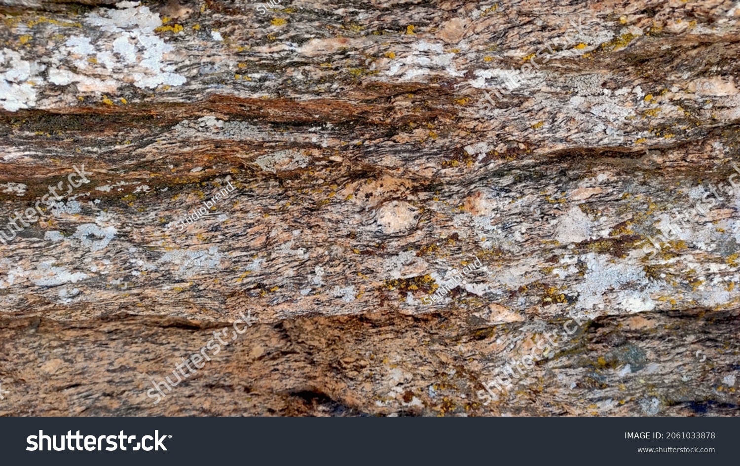 Sedimentary Rock Texture Texture Large Rock Stock Photo 2061033878