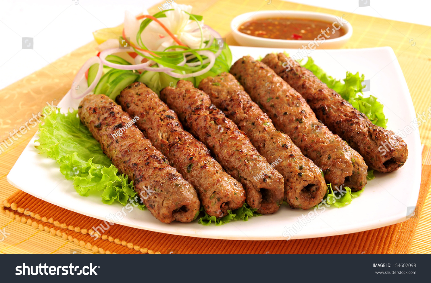 Seekh Kabab 3 Stock Photo 154602098 Shutterstock