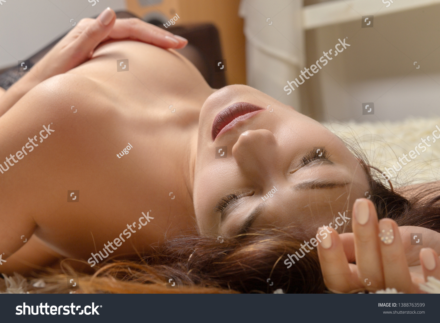 Sensual Aroused Nude Woman Lying On Stock Photo Shutterstock