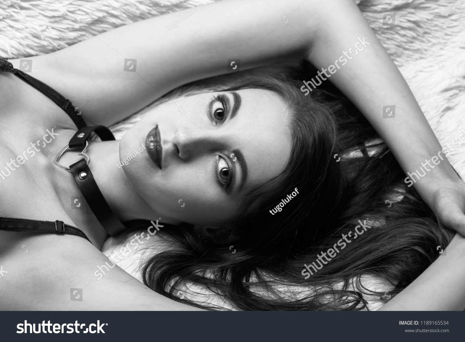 Sensual Aroused Woman Lingerie Lying On Stock Photo Edit Now