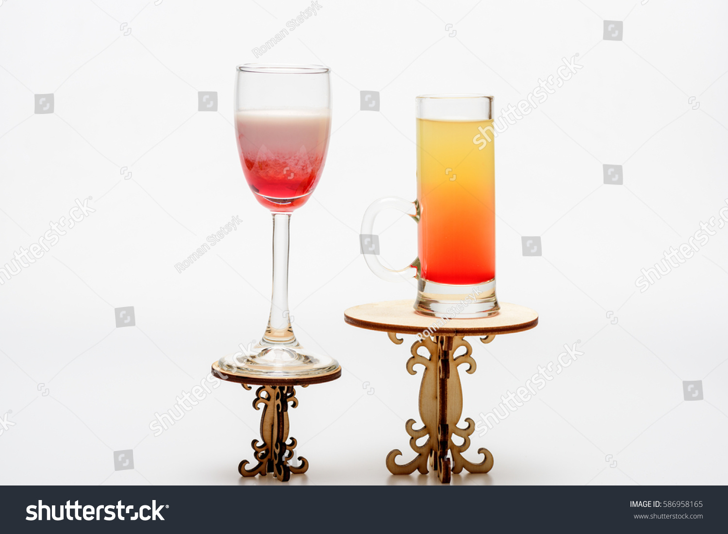 Set Alcohol Cocktails Sex On Beach Stock Photo Edit Now