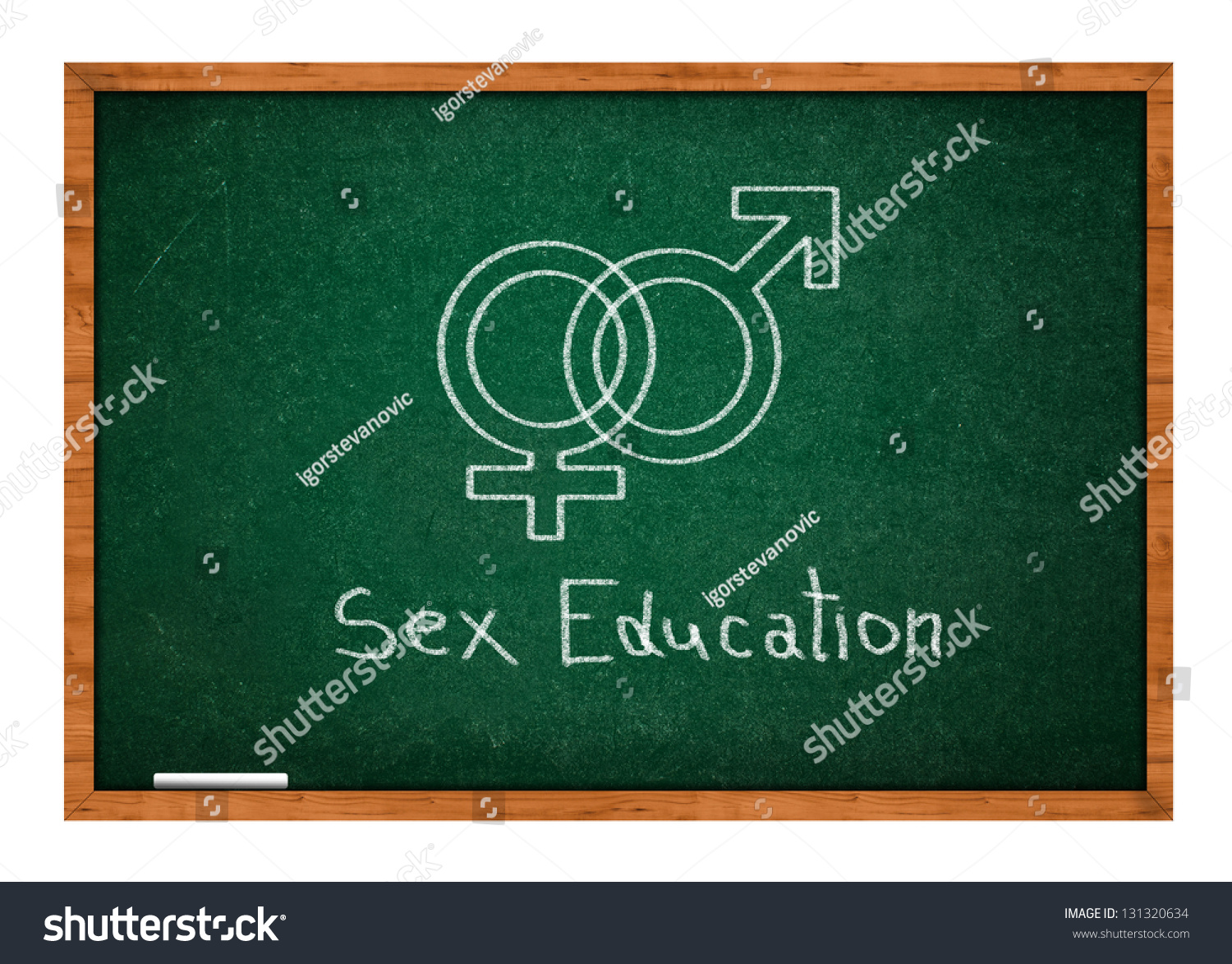 Sex Education Symbol On Green Chalkboard Foto Stock 131320634 Shutterstock 6879