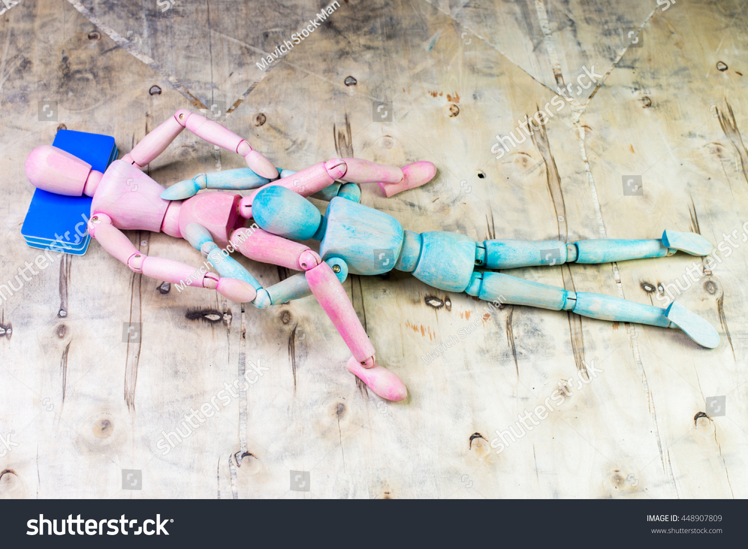 Sex Positions Wooden Dummy Intercourse Sex Stock Photo 448907809