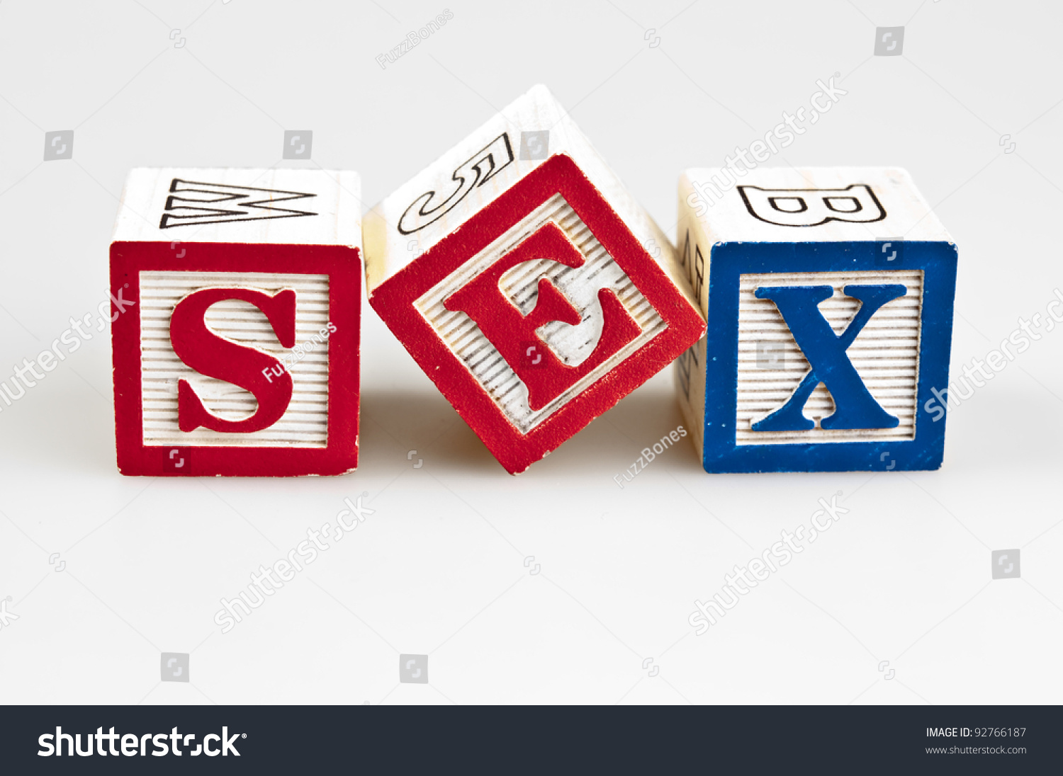 Sex Word Made By Letter Blocks Stock Photo Shutterstock