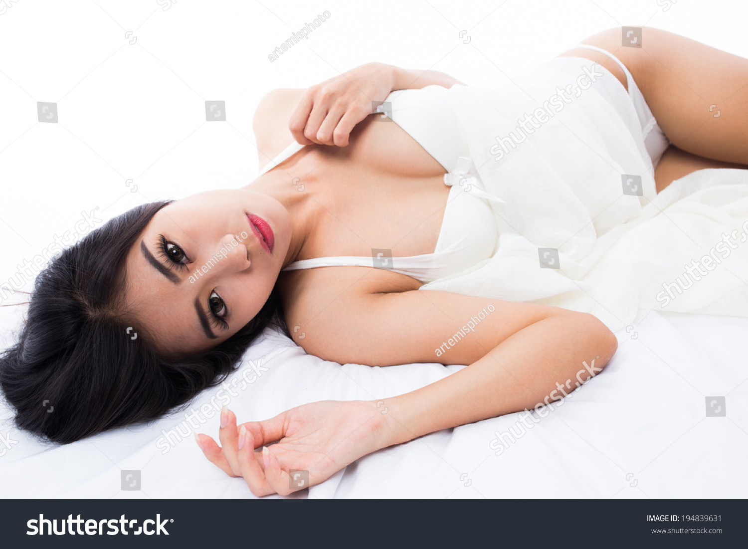 Sexy Asian Beautiful Woman Lingerie Stock Photo 194839631 Shutterstock