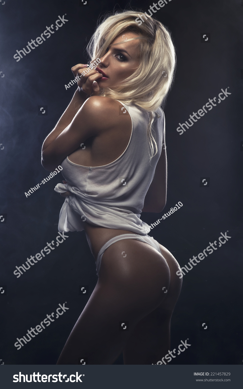 Sexy Beautiful Blonde Woman Posing White Stock Photo Shutterstock 28080 Hot Sex Picture image picture