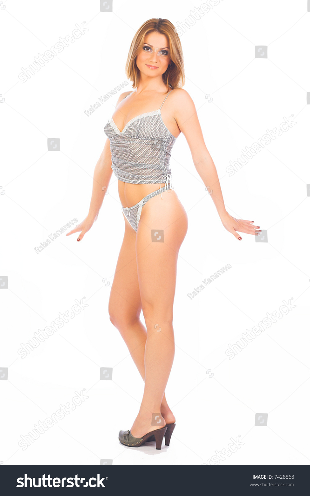 Sexy Beautiful Lingerie Female Model Posing Stock Photo Edit Now