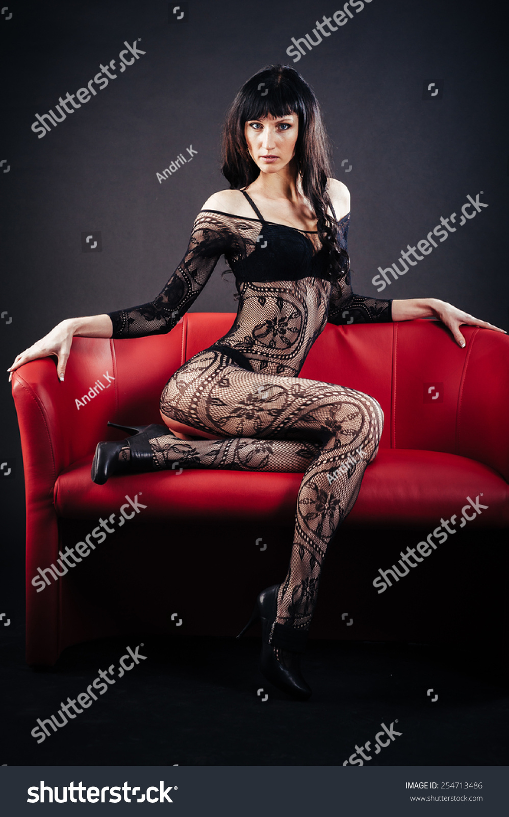 Sexy Beautiful Naked Woman Black Erotic Foto Stok Shutterstock