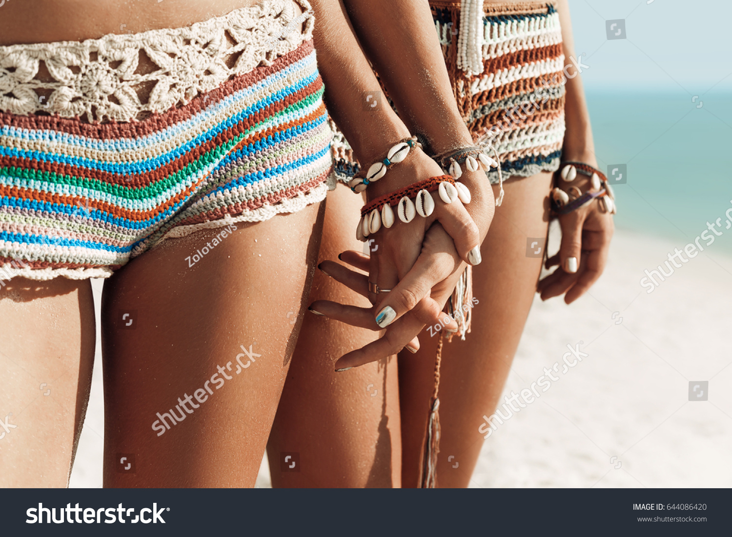 Sexy Buttocks Bikini On Sea Background Foto Stok 644086420 Shutterstock