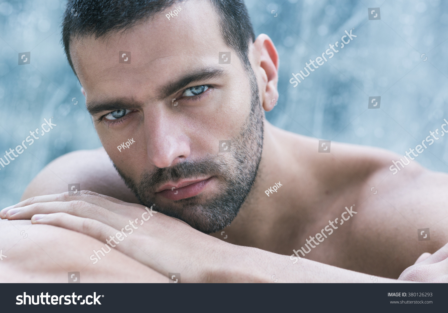 Sexy Closeup Portrait Handsome Topless Male Stock Photo Shutterstock