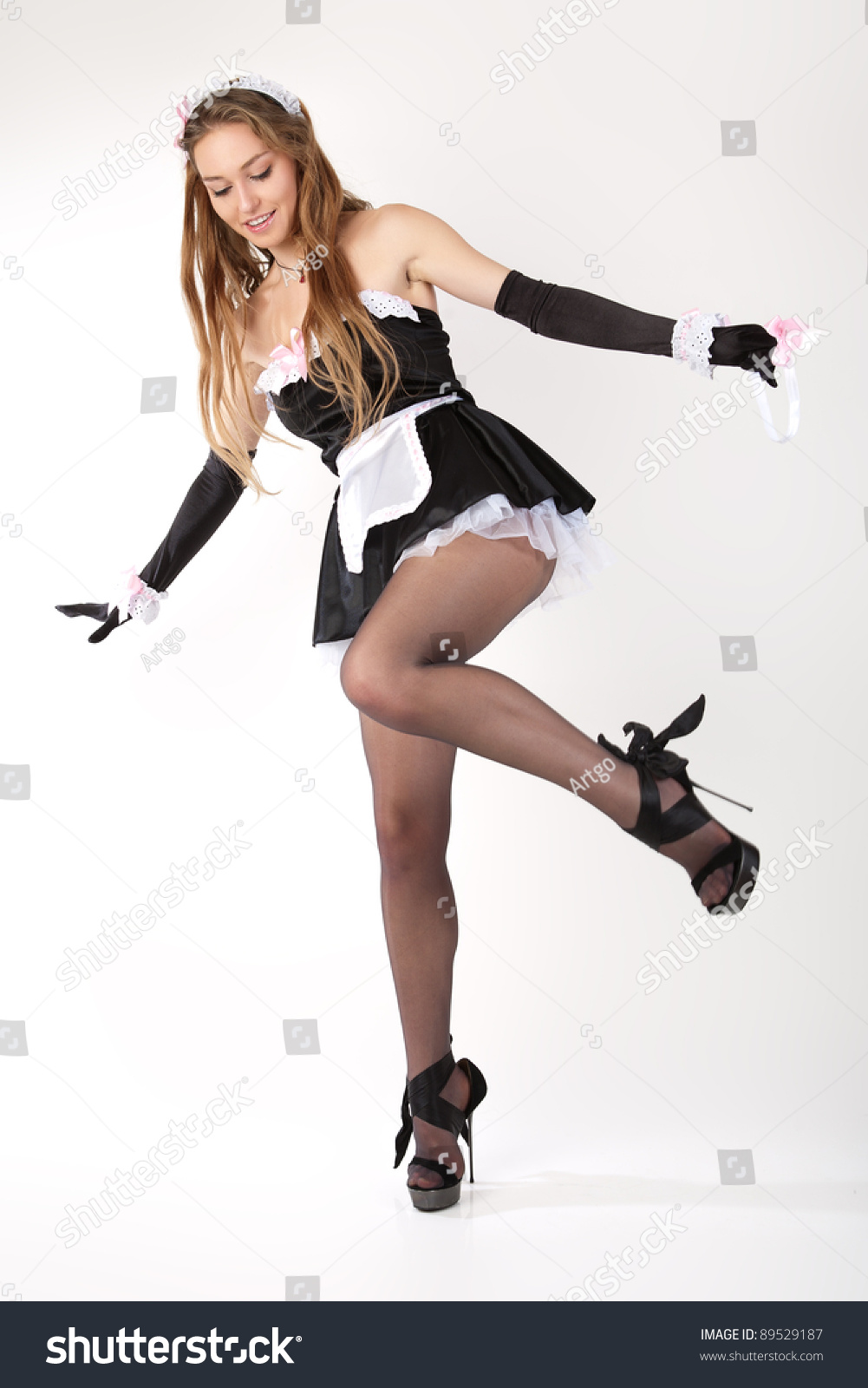 Sexy French Maid Stock Photo 89529187 Shutterstock