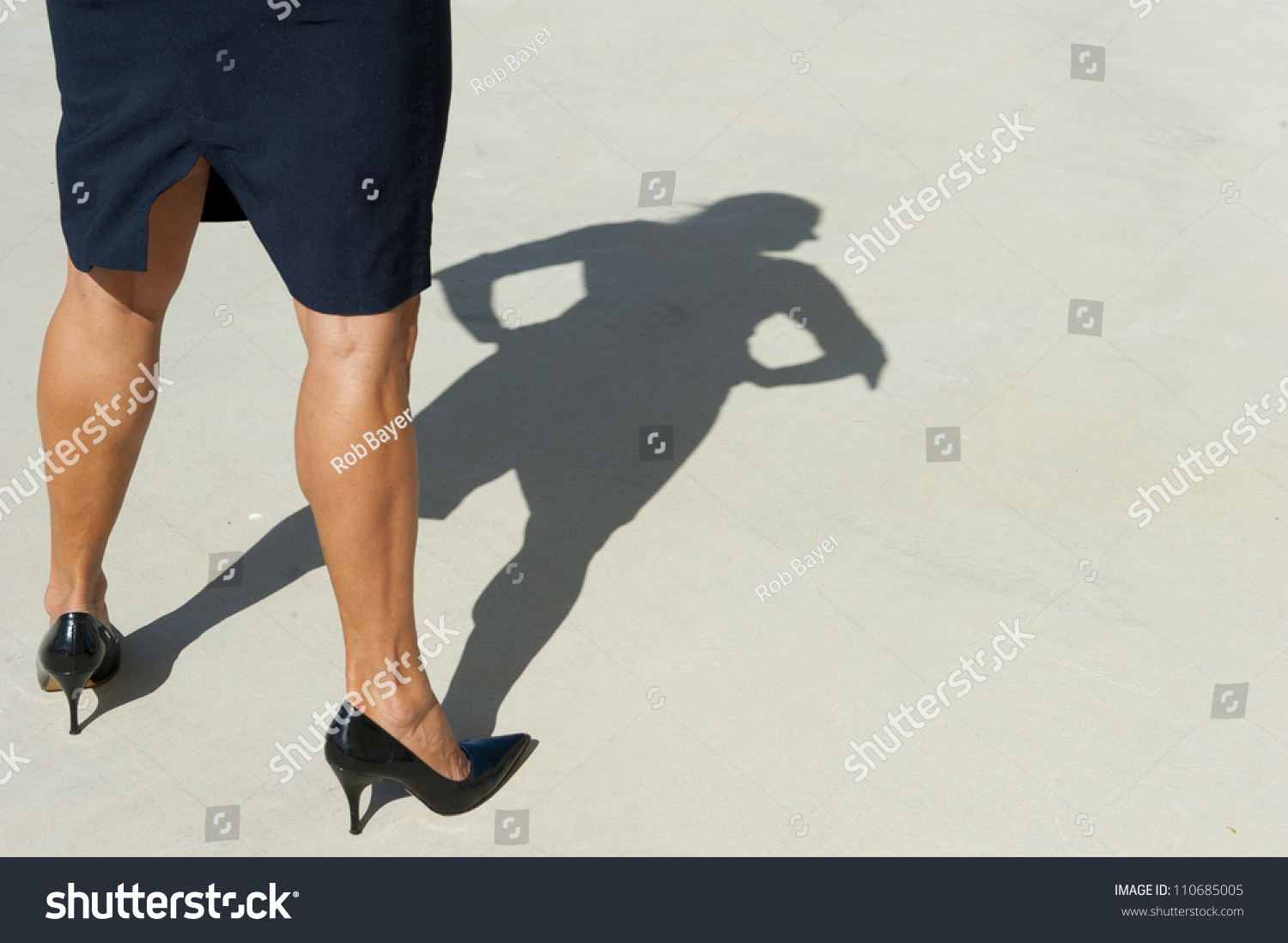 Sexy Legs Isolated Shadow On Concrete Stock Photo 110685005 - Shutterstock