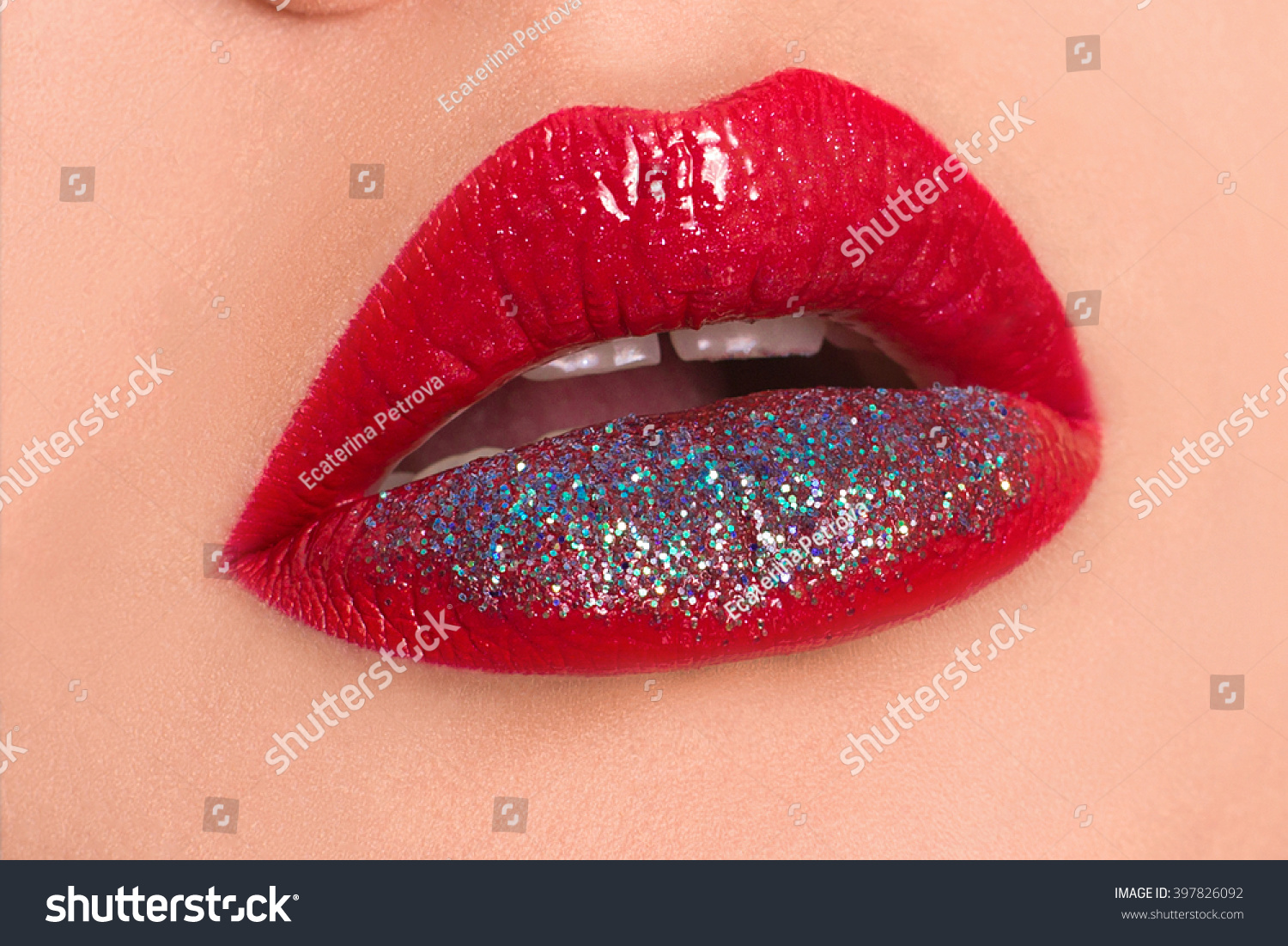 Sexy Lips Beauty Red Lip Makeup 스톡 사진 397826092 Shutterstock