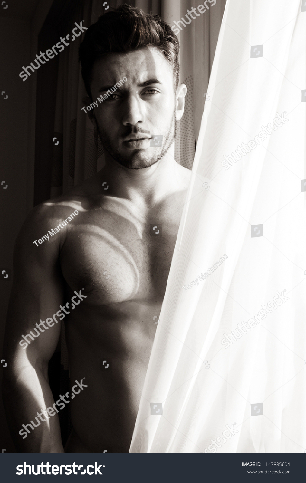 Sexy Nude Hunk Man Sixpack Abs Stock Photo Edit Now